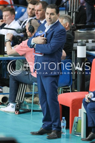  01.04.2017 RZESZOW<br />SIATKOWKA PLUSLIGA 2016/2017 MEN VOLLEYBALL POLAND POLISH PLUS LIGA LEAGUE SEASON 2016/2017<br />MECZ ASSECO RESOVIA RZESZOW - ZAKSA KEDZIERZYN KOZLE <br />N/Z FERDINANDO DE GIORGI - I TRENER ( HEAD COACH ) SYLWETKA <br /> 