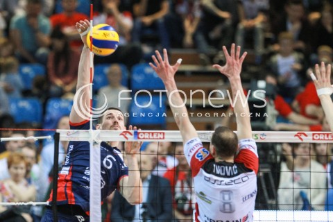  01.04.2017 RZESZOW<br />SIATKOWKA PLUSLIGA 2016/2017 MEN VOLLEYBALL POLAND POLISH PLUS LIGA LEAGUE SEASON 2016/2017<br />MECZ ASSECO RESOVIA RZESZOW - ZAKSA KEDZIERZYN KOZLE <br />N/Z DAWID KONARSKI <br /> 