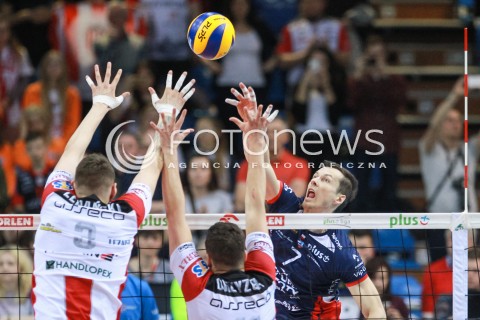  01.04.2017 RZESZOW<br />SIATKOWKA PLUSLIGA 2016/2017 MEN VOLLEYBALL POLAND POLISH PLUS LIGA LEAGUE SEASON 2016/2017<br />MECZ ASSECO RESOVIA RZESZOW - ZAKSA KEDZIERZYN KOZLE <br />N/Z RAFAL BUSZEK <br /> 