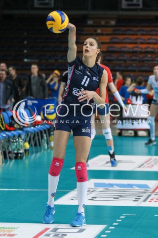  03.04.2017 RZESZOW<br />SIATKOWKA ORLEN LIGA 2016/2017 WOMEN VOLLEYBALL POLAND POLISH ORLENLIGA LEAGUE SEASON 2016/2017<br />POLFINAL - SEMIFINAL - 1. MECZ<br />MECZ DEVELOPRES SKYRES RZESZOW - CHEMIK POLICE <br />N/Z STEFANA VELJKOVIC SYLWETKA <br /> 
