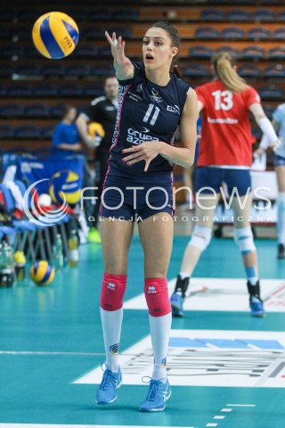  03.04.2017 RZESZOW<br />SIATKOWKA ORLEN LIGA 2016/2017 WOMEN VOLLEYBALL POLAND POLISH ORLENLIGA LEAGUE SEASON 2016/2017<br />POLFINAL - SEMIFINAL - 1. MECZ<br />MECZ DEVELOPRES SKYRES RZESZOW - CHEMIK POLICE <br />N/Z STEFANA VELJKOVIC SYLWETKA <br /> 