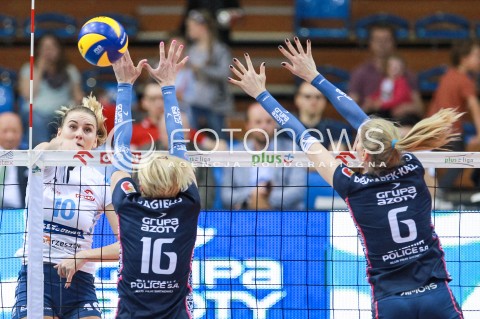  03.04.2017 RZESZOW<br />SIATKOWKA ORLEN LIGA 2016/2017 WOMEN VOLLEYBALL POLAND POLISH ORLENLIGA LEAGUE SEASON 2016/2017<br />POLFINAL - SEMIFINAL - 1. MECZ<br />MECZ DEVELOPRES SKYRES RZESZOW - CHEMIK POLICE <br />N/Z ADELA HELIC <br /> 