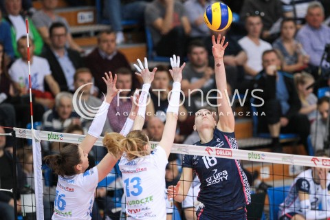  03.04.2017 RZESZOW<br />SIATKOWKA ORLEN LIGA 2016/2017 WOMEN VOLLEYBALL POLAND POLISH ORLENLIGA LEAGUE SEASON 2016/2017<br />POLFINAL - SEMIFINAL - 1. MECZ<br />MECZ DEVELOPRES SKYRES RZESZOW - CHEMIK POLICE <br />N/Z KATARZYNA ZAROSLINSKA <br /> 
