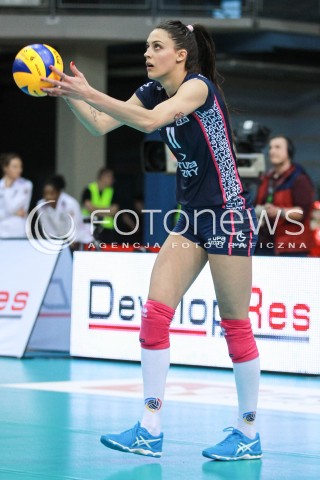  03.04.2017 RZESZOW<br />SIATKOWKA ORLEN LIGA 2016/2017 WOMEN VOLLEYBALL POLAND POLISH ORLENLIGA LEAGUE SEASON 2016/2017<br />POLFINAL - SEMIFINAL - 1. MECZ<br />MECZ DEVELOPRES SKYRES RZESZOW - CHEMIK POLICE <br />N/Z STEFANA VELJKOVIC SYLWETKA <br /> 