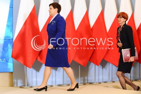  04.04.2017 WARSZAWA<br />KONFERENCJA PRASOWA PREMIER BEATY SZYDLO I MINISTER ELZBIETY RAFALSKIEJ <br />N/Z PREMIER BEATA SZYDLO MINISTER RODZINY I POLITYKI SPOLECZNEJ ELZBIETA RAFALSKA<br /> 