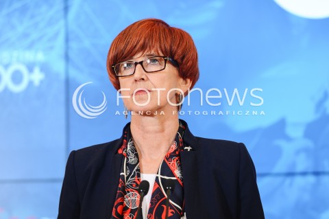  04.04.2017 WARSZAWA<br />KONFERENCJA PRASOWA PREMIER BEATY SZYDLO I MINISTER ELZBIETY RAFALSKIEJ <br />N/Z MINISTER RODZINY I POLITYKI SPOLECZNEJ ELZBIETA RAFALSKA<br /> 