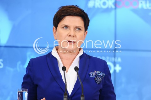  04.04.2017 WARSZAWA<br />KONFERENCJA PRASOWA PREMIER BEATY SZYDLO I MINISTER ELZBIETY RAFALSKIEJ <br />N/Z PREMIER BEATA SZYDLO<br /> 