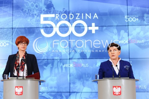  04.04.2017 WARSZAWA<br />KONFERENCJA PRASOWA PREMIER BEATY SZYDLO I MINISTER ELZBIETY RAFALSKIEJ <br />N/Z PREMIER BEATA SZYDLO MINISTER RODZINY I POLITYKI SPOLECZNEJ ELZBIETA RAFALSKA<br /> 