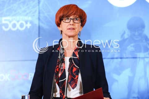  04.04.2017 WARSZAWA<br />KONFERENCJA PRASOWA PREMIER BEATY SZYDLO I MINISTER ELZBIETY RAFALSKIEJ <br />N/Z MINISTER RODZINY I POLITYKI SPOLECZNEJ ELZBIETA RAFALSKA<br /> 