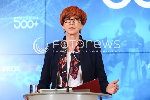  04.04.2017 WARSZAWA<br />KONFERENCJA PRASOWA PREMIER BEATY SZYDLO I MINISTER ELZBIETY RAFALSKIEJ <br />N/Z MINISTER RODZINY I POLITYKI SPOLECZNEJ ELZBIETA RAFALSKA<br /> 
