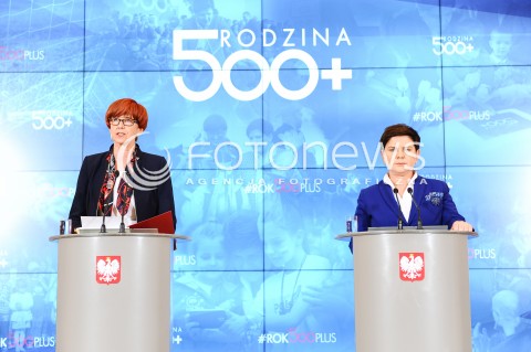  04.04.2017 WARSZAWA<br />KONFERENCJA PRASOWA PREMIER BEATY SZYDLO I MINISTER ELZBIETY RAFALSKIEJ <br />N/Z PREMIER BEATA SZYDLO MINISTER RODZINY I POLITYKI SPOLECZNEJ ELZBIETA RAFALSKA<br /> 