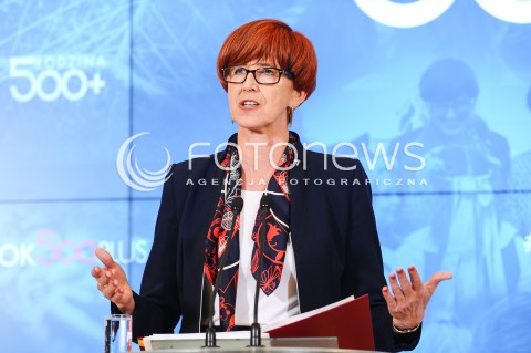  04.04.2017 WARSZAWA<br />KONFERENCJA PRASOWA PREMIER BEATY SZYDLO I MINISTER ELZBIETY RAFALSKIEJ <br />N/Z MINISTER RODZINY I POLITYKI SPOLECZNEJ ELZBIETA RAFALSKA<br /> 