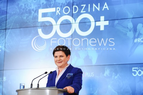 Konferencja premier Beaty Szydło w Warszawie