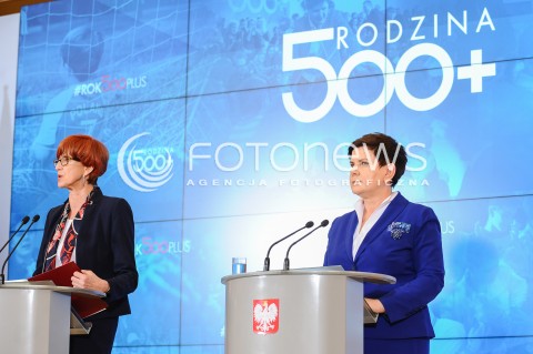  04.04.2017 WARSZAWA<br />KONFERENCJA PRASOWA PREMIER BEATY SZYDLO I MINISTER ELZBIETY RAFALSKIEJ <br />N/Z PREMIER BEATA SZYDLO MINISTER RODZINY I POLITYKI SPOLECZNEJ ELZBIETA RAFALSKA<br /> 