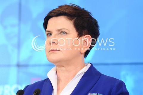  04.04.2017 WARSZAWA<br />KONFERENCJA PRASOWA PREMIER BEATY SZYDLO I MINISTER ELZBIETY RAFALSKIEJ <br />N/Z PREMIER BEATA SZYDLO<br /> 