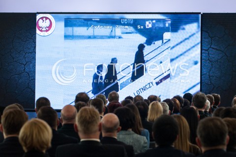  10.04.2017 WARSZAWA<br />UROCZYSTOSC UPAMIETNIENIA TRAGEDII SMOLENSKIEJ<br />N/Z FILM O LECHU KACZYNSKIM<br /> 