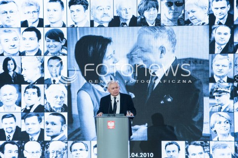  10.04.2017 WARSZAWA<br />UROCZYSTOSC UPAMIETNIENIA TRAGEDII SMOLENSKIEJ<br />N/Z JAROSLAW KACZYNSKI<br /> 