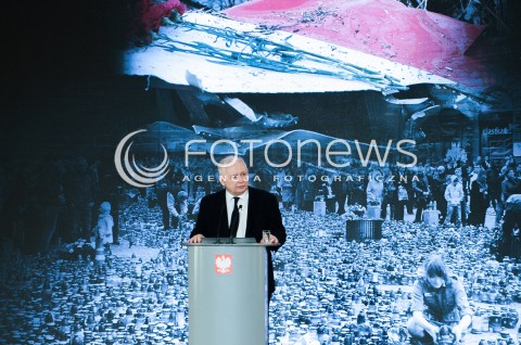  10.04.2017 WARSZAWA<br />UROCZYSTOSC UPAMIETNIENIA TRAGEDII SMOLENSKIEJ<br />N/Z JAROSLAW KACZYNSKI<br /> 