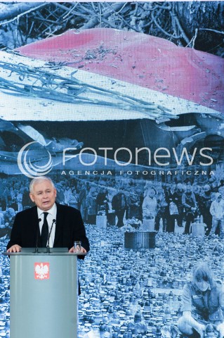  10.04.2017 WARSZAWA<br />UROCZYSTOSC UPAMIETNIENIA TRAGEDII SMOLENSKIEJ<br />N/Z JAROSLAW KACZYNSKI<br /> 