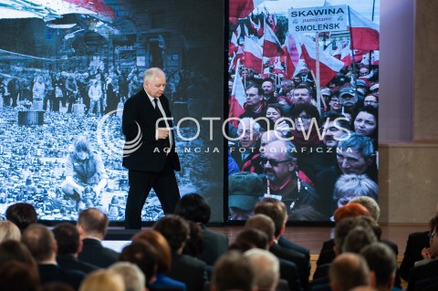  10.04.2017 WARSZAWA<br />UROCZYSTOSC UPAMIETNIENIA TRAGEDII SMOLENSKIEJ<br />N/Z JAROSLAW KACZYNSKI PO PRZEMOWIENIU<br /> 