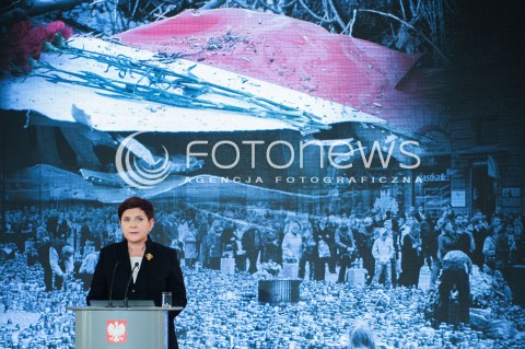  10.04.2017 WARSZAWA<br />UROCZYSTOSC UPAMIETNIENIA TRAGEDII SMOLENSKIEJ<br />N/Z PREMIER BEATA SZYDLO<br /> 