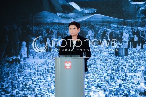 10.04.2017 WARSZAWA<br />UROCZYSTOSC UPAMIETNIENIA TRAGEDII SMOLENSKIEJ<br />N/Z PREMIER BEATA SZYDLO<br /> 