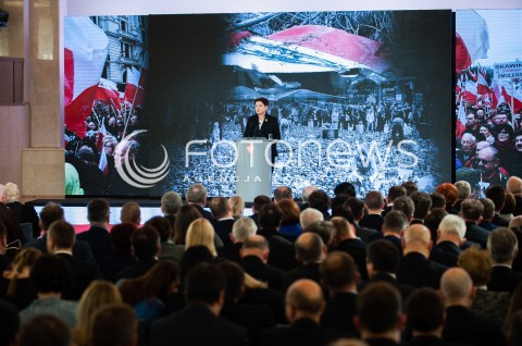  10.04.2017 WARSZAWA<br />UROCZYSTOSC UPAMIETNIENIA TRAGEDII SMOLENSKIEJ<br />N/Z PREMIER BEATA SZYDLO<br /> 