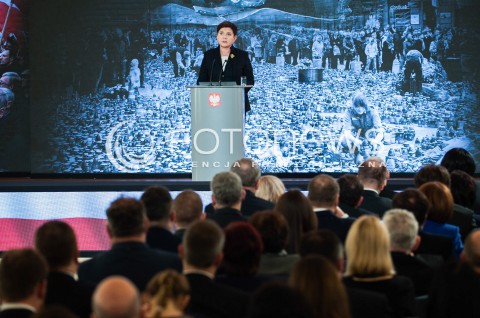  10.04.2017 WARSZAWA<br />UROCZYSTOSC UPAMIETNIENIA TRAGEDII SMOLENSKIEJ<br />N/Z PREMIER BEATA SZYDLO<br /> 