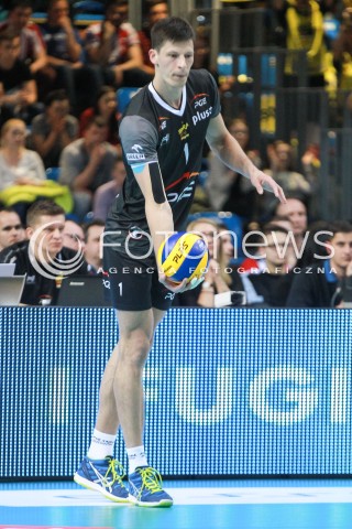  12.04.2017 RZESZOW<br />SIATKOWKA PLUSLIGA 2016/2017 MEN VOLLEYBALL POLAND POLISH PLUS LIGA LEAGUE SEASON 2016/2017<br />POLFINAL - SEMIFINAL - 2. MECZ<br />MECZ ASSECO RESOVIA RZESZOW - PGE SKRA BELCHATOW<br />N/Z SRECKO LISINAC SYLWETKA <br /> 