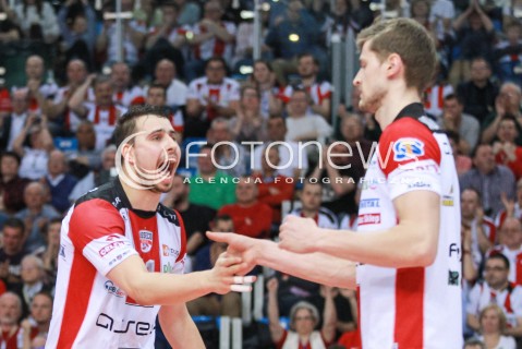  12.04.2017 RZESZOW<br />SIATKOWKA PLUSLIGA 2016/2017 MEN VOLLEYBALL POLAND POLISH PLUS LIGA LEAGUE SEASON 2016/2017<br />POLFINAL - SEMIFINAL - 2. MECZ<br />MECZ ASSECO RESOVIA RZESZOW - PGE SKRA BELCHATOW<br />N/Z FABIAN DRZYZGA PIOTR NOWAKOWSKI <br /> 