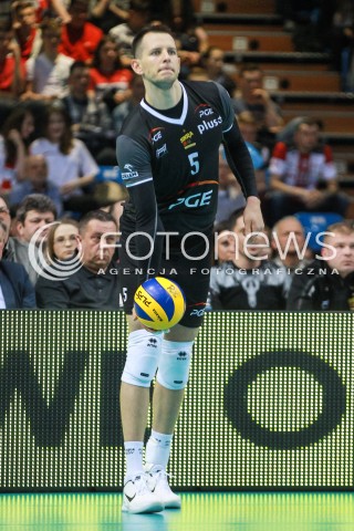  12.04.2017 RZESZOW<br />SIATKOWKA PLUSLIGA 2016/2017 MEN VOLLEYBALL POLAND POLISH PLUS LIGA LEAGUE SEASON 2016/2017<br />POLFINAL - SEMIFINAL - 2. MECZ<br />MECZ ASSECO RESOVIA RZESZOW - PGE SKRA BELCHATOW<br />N/Z BARTOSZ KUREK SYLWETKA <br /> 