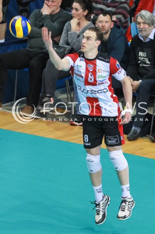  12.04.2017 RZESZOW<br />SIATKOWKA PLUSLIGA 2016/2017 MEN VOLLEYBALL POLAND POLISH PLUS LIGA LEAGUE SEASON 2016/2017<br />POLFINAL - SEMIFINAL - 2. MECZ<br />MECZ ASSECO RESOVIA RZESZOW - PGE SKRA BELCHATOW<br />N/Z MARKO IVOVIC SYLWETKA <br /> 