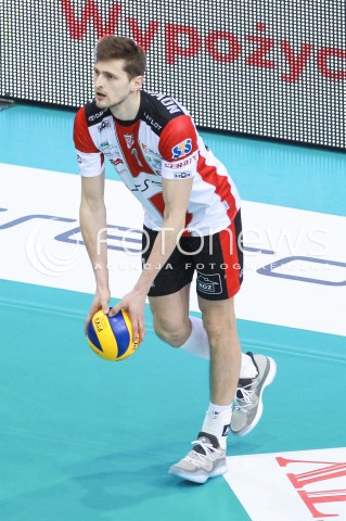  12.04.2017 RZESZOW<br />SIATKOWKA PLUSLIGA 2016/2017 MEN VOLLEYBALL POLAND POLISH PLUS LIGA LEAGUE SEASON 2016/2017<br />POLFINAL - SEMIFINAL - 2. MECZ<br />MECZ ASSECO RESOVIA RZESZOW - PGE SKRA BELCHATOW<br />N/Z PIOTR NOWAKOWSKI SYLWETKA <br /> 