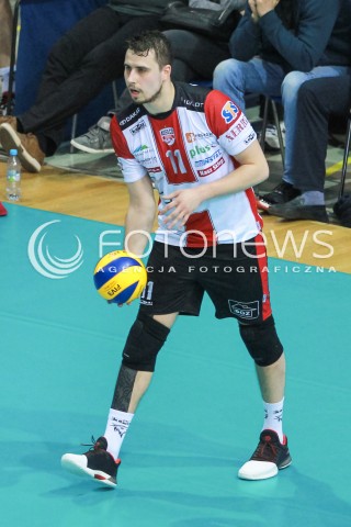 12.04.2017 RZESZOW<br />SIATKOWKA PLUSLIGA 2016/2017 MEN VOLLEYBALL POLAND POLISH PLUS LIGA LEAGUE SEASON 2016/2017<br />POLFINAL - SEMIFINAL - 2. MECZ<br />MECZ ASSECO RESOVIA RZESZOW - PGE SKRA BELCHATOW<br />N/Z FABIAN DRZYZGA SYLWETKA <br /> 