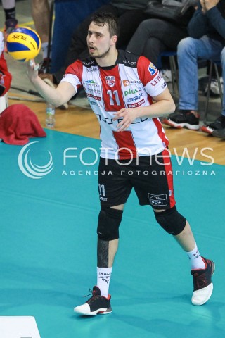  12.04.2017 RZESZOW<br />SIATKOWKA PLUSLIGA 2016/2017 MEN VOLLEYBALL POLAND POLISH PLUS LIGA LEAGUE SEASON 2016/2017<br />POLFINAL - SEMIFINAL - 2. MECZ<br />MECZ ASSECO RESOVIA RZESZOW - PGE SKRA BELCHATOW<br />N/Z FABIAN DRZYZGA SYLWETKA <br /> 