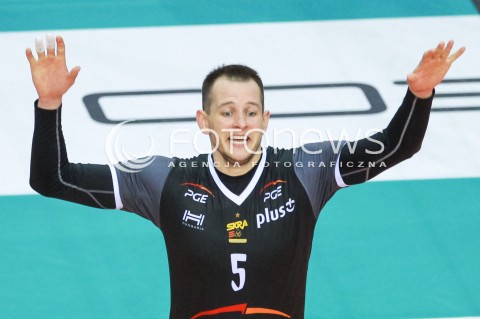  12.04.2017 RZESZOW<br />SIATKOWKA PLUSLIGA 2016/2017 MEN VOLLEYBALL POLAND POLISH PLUS LIGA LEAGUE SEASON 2016/2017<br />POLFINAL - SEMIFINAL - 2. MECZ<br />MECZ ASSECO RESOVIA RZESZOW - PGE SKRA BELCHATOW<br />N/Z BARTOSZ KUREK SYLWETKA RADOSC EMOCJE <br /> 