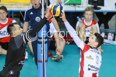  12.04.2017 RZESZOW<br />SIATKOWKA PLUSLIGA 2016/2017 MEN VOLLEYBALL POLAND POLISH PLUS LIGA LEAGUE SEASON 2016/2017<br />POLFINAL - SEMIFINAL - 2. MECZ<br />MECZ ASSECO RESOVIA RZESZOW - PGE SKRA BELCHATOW<br />N/Z BARTOSZ KUREK THIBAULT ROSSARD <br /> 