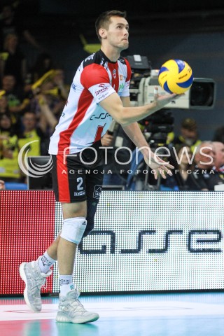  12.04.2017 RZESZOW<br />SIATKOWKA PLUSLIGA 2016/2017 MEN VOLLEYBALL POLAND POLISH PLUS LIGA LEAGUE SEASON 2016/2017<br />POLFINAL - SEMIFINAL - 2. MECZ<br />MECZ ASSECO RESOVIA RZESZOW - PGE SKRA BELCHATOW<br />N/Z THOMAS JAESCHKE SYLWETKA <br /> 