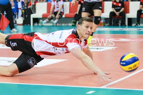  12.04.2017 RZESZOW<br />SIATKOWKA PLUSLIGA 2016/2017 MEN VOLLEYBALL POLAND POLISH PLUS LIGA LEAGUE SEASON 2016/2017<br />POLFINAL - SEMIFINAL - 2. MECZ<br />MECZ ASSECO RESOVIA RZESZOW - PGE SKRA BELCHATOW<br />N/Z LUKAS TICHACEK SYLWETKA <br /> 