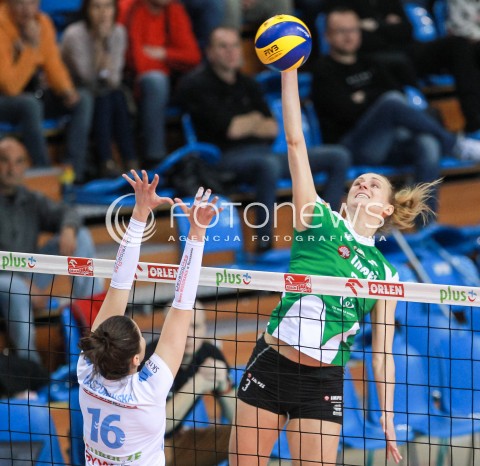  13.04.2017 RZESZOW<br />SIATKOWKA ORLEN LIGA 2016/2017 WOMEN VOLLEYBALL POLAND POLISH ORLENLIGA LEAGUE SEASON 2016/2017<br />MECZ O 3. MIEJSCE - I MECZ<br />MECZ DEVELOPRES SKYRES RZESZOW - IMPEL WROCLAW <br />N/Z MONIKA PTAK <br /> 