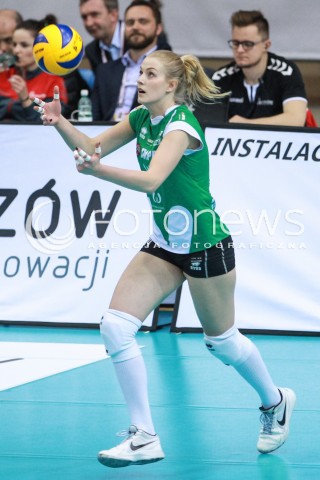 13.04.2017 RZESZOW<br />SIATKOWKA ORLEN LIGA 2016/2017 WOMEN VOLLEYBALL POLAND POLISH ORLENLIGA LEAGUE SEASON 2016/2017<br />MECZ O 3. MIEJSCE - I MECZ<br />MECZ DEVELOPRES SKYRES RZESZOW - IMPEL WROCLAW <br />N/Z NATALIA MEDRZYK SYLWETKA <br /> 