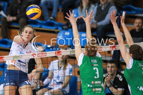  13.04.2017 RZESZOW<br />SIATKOWKA ORLEN LIGA 2016/2017 WOMEN VOLLEYBALL POLAND POLISH ORLENLIGA LEAGUE SEASON 2016/2017<br />MECZ O 3. MIEJSCE - I MECZ<br />MECZ DEVELOPRES SKYRES RZESZOW - IMPEL WROCLAW <br />N/Z ADELA HELIC <br /> 