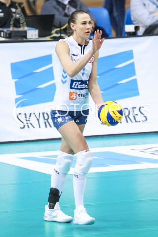  13.04.2017 RZESZOW<br />SIATKOWKA ORLEN LIGA 2016/2017 WOMEN VOLLEYBALL POLAND POLISH ORLENLIGA LEAGUE SEASON 2016/2017<br />MECZ O 3. MIEJSCE - I MECZ<br />MECZ DEVELOPRES SKYRES RZESZOW - IMPEL WROCLAW <br />N/Z KREMENA KAMENOVA SYLWETKA <br /> 