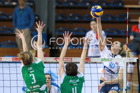  13.04.2017 RZESZOW<br />SIATKOWKA ORLEN LIGA 2016/2017 WOMEN VOLLEYBALL POLAND POLISH ORLENLIGA LEAGUE SEASON 2016/2017<br />MECZ O 3. MIEJSCE - I MECZ<br />MECZ DEVELOPRES SKYRES RZESZOW - IMPEL WROCLAW <br />N/Z ADELA HELIC <br /> 