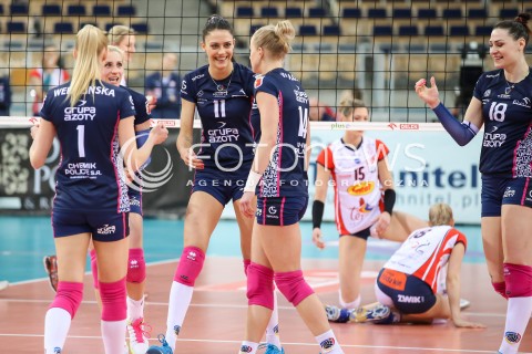  14.04.2017 LODZ SIATKOWKA ORLEN LIGA SEZON 2016/2017 <br />GROT BUDOWLANI LODZ - KPS CHEMIK POLICE <br />N/Z RADOSC EMOCJE WYGRANA STEFANA VELJKOVIC<br /> 
