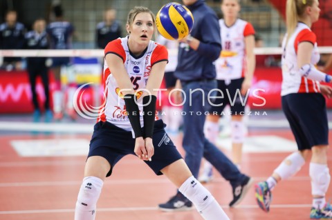  14.04.2017 LODZ SIATKOWKA ORLEN LIGA SEZON 2016/2017 <br />
GROT BUDOWLANI LODZ - KPS CHEMIK POLICE <br />
N/Z KAJA GROBELNA SYLWETKA<br />
 