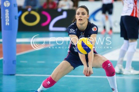  14.04.2017 LODZ SIATKOWKA ORLEN LIGA SEZON 2016/2017 <br />
GROT BUDOWLANI LODZ - KPS CHEMIK POLICE <br />
N/Z STEFANA VELJKOVIC SYLWETKA<br />
 