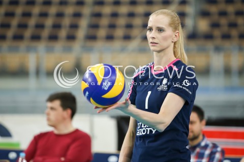  14.04.2017 LODZ SIATKOWKA ORLEN LIGA SEZON 2016/2017 <br />
GROT BUDOWLANI LODZ - KPS CHEMIK POLICE <br />
N/Z ANNA WERBLINSKA SYLWETKA<br />
 