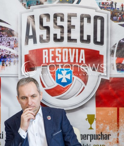  21.04.2017 RZESZOW <br />SIATKOWKA SEZON 2016/2017 MEN VOLLEYBALL <br />KONFERENCJA PRASOWA ASSECO RESOVII RZESZOW NA KTOREJ TRENER ANDRZEJ KOWAL POINFORMOWAL, ZE JEST TO JEGO OSTATNI SEZON W ROLI TRENERA <br />N/Z ANDRZEJ KOWAL<br /> 