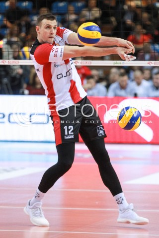  23.04.2017 RZESZOW<br />SIATKOWKA PLUSLIGA 2016/2017 MEN VOLLEYBALL POLAND POLISH PLUS LIGA LEAGUE SEASON 2016/2017 <br />MECZ  O 3. MIEJSCE - II MECZ<br />MECZ ASSECO RESOVIA RZESZOW - JASTRZEBSKI WEGIEL <br />N/Z GAVIN SCHMITT SYLWETKA <br /> 